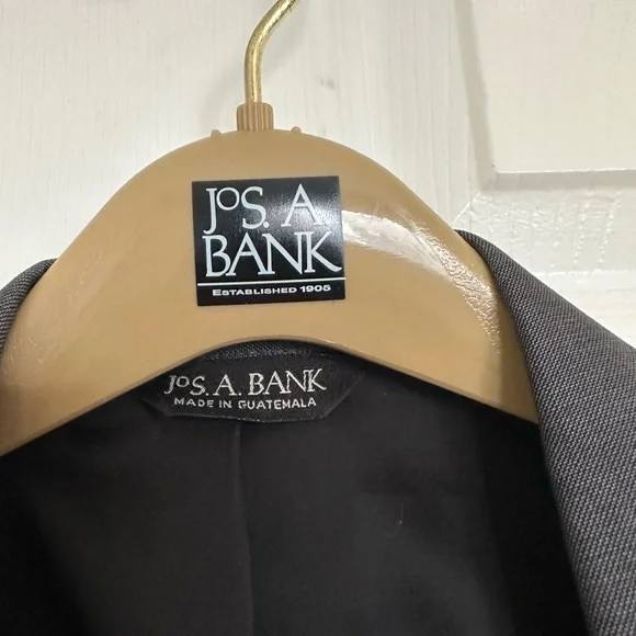 Joseph Jos A Bank Wool Gray 2 Piece Suit Slim Fit 42r